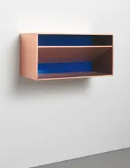 Untitled (Bernstein 81-4) by Donald Judd, 1981, copper and blue plexiglas, sold Nov 2014