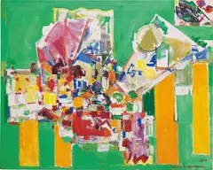 Hans Hofmann, Orchestral Dominance in Green, 1954, oil on canvas
