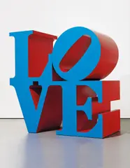 LOVE by Robert Indiana, 1966-1997, polychrome aluminum, offered Nov 2014