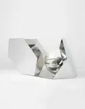 Various Artists, Treasure of Lima: Chest & Map, 2014, stainless steel, Vitrovex Glass Deep Ocean Sphere, 3D printed stainless steel, encrypted GPS coordinates