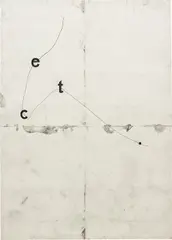 ect. by Tony Lewis, 2012, pencil, graphite powder, tape on paper, sold Nov 2014