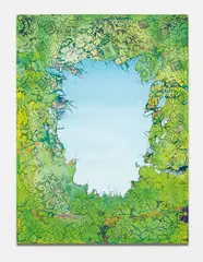The Path by Mark Flood, 2010, acrylic on canvas, sold Nov 2014