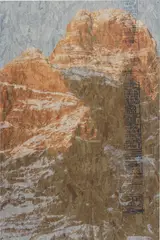 Peter Sutherland, This is Patagucci, 2014, OSB, inkjet printed on perforated vinyl, matte
