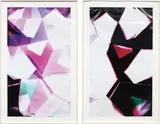 Walead Beshty, Three Sided Mirrored Pair (BCM), November 24th 2007, Los Angeles, California, Kodak Supra, 2008, color photographic paper, diptych