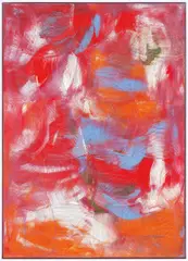 Artex 1 by Dan Rees, 2011, oil on canvas, in artist's frame, sold Nov 2014