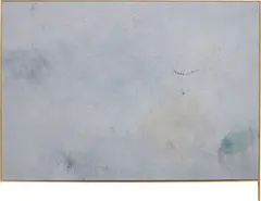 Sergej Jensen, Untitled, 2010, acrylic on bleached linen, in artist's wood frame