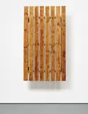 Fredrik Værslev, Toro #6, 2011, house paint, rust and nails on pressure impregnated spruce, Siberian larch frame mounted on steel