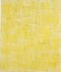 Untitled by Mark Bradford, 2002, acrylic, paper collage on canvas, sold Nov 2014