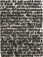 Study for White Series by Glenn Ligon, 1995, oilstick on paper, sold Nov 2014
