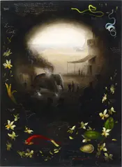 Walton Ford, Guilty Elephant, 1994, oil on panel
