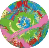 Beautiful House, Car and Two Point Four Kids Painting by Damien Hirst, 2005, household gloss on canvas, offered Nov 2014