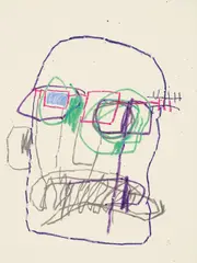 Untitled by Jean-Michel Basquiat, 1981, oilstick on paper, offered Nov 2014