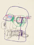 Untitled by Jean-Michel Basquiat, 1981, oilstick on paper, offered Nov 2014
