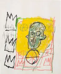 Untitled by Jean-Michel Basquiat, 1981, oilstick on paper, offered Nov 2014