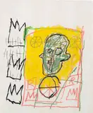 Untitled by Jean-Michel Basquiat, 1981, oilstick on paper, offered Nov 2014