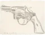 Andy Warhol, Gun, 1981, graphite on paper