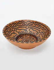 Untitled by Keith Haring, 1989, ink on terracotta vessel, offered Nov 2014