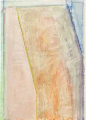 No. 7 (Ocean Park, Variation 7) by Richard Diebenkorn, 1971, gouache, wax crayon on paper, sold Nov 2014