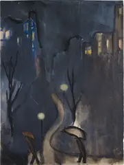 Alice Neel, Night, circa 1936, watercolor on paper