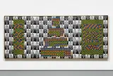 Alfred Jensen, The Tectractys, 1964, oil on canvas, in 3 joined canvases