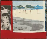 Martin Kippenberger, Copa und Ipa, 1986, silkscreen on collaged found fabric, in artist's cardboard frame