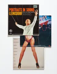 Just Take My Body (Body Mix Series) by Christian Marclay, 1991, album covers, thread, sold Nov 2014