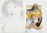 Richard Prince, Untitled (de Kooning Book), 2006, acrylic, conté crayon, graphite and paper collage