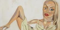 Jerry Hall by Francesco Clemente, 1997, oil on canvas, sold Nov 2014