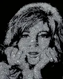 Monica Vitti (from Pictures of Diamonds) by Vik Muniz, 2004, chromogenic print, in artist's frame, sold Nov 2014