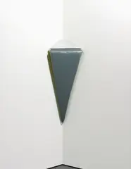 Non-Site Healing by Justin Adian, 2013, oil, enamel and spray paint on canvas, ester foam, sold Nov 2014