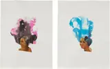 Lorna Simpson, Two works: (i) Condensation; (ii) Composed Blue