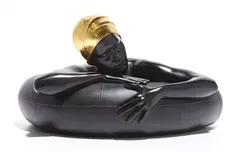 Carole Feuerman, Miniature Serena II, 2014, painted resin, 24k gold leaf