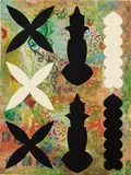 Philip Taaffe, Composition with Ornamental Fragments II