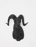 Marc Swanson, Untitled (Black Ram), 2009, polyurethane foam, crystals, adhesive