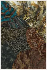 Portrait Mode by Nina Beier, 2013, found garments, in artist's frame, sold Nov 2014