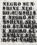 Glenn Ligon, Study for Negro Sunshine II #10