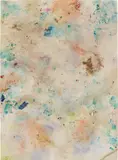 Dan Colen, Not All Right, 2012, flowers on bleached Belgian linen