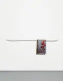 Orlando Francisco, Objeto útil pero bonito, 1992, oil on canvas, painted iron handrail