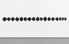 Roberto Obregón, Pétalos, 1993, cut rubber, in 17 parts