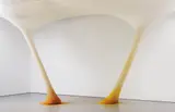 Ernesto Neto, It happens in the frictions of the bodies, 1999, turmeric in polyamide stretch fabric