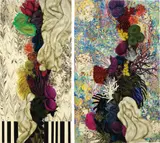Mariana Palma, Untitled, 2012, acrylic and oil on canvas, diptych