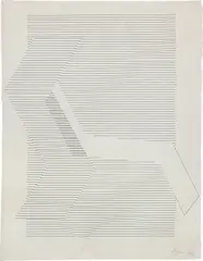 Untitled (Desenho) by Lygia Pape, 1957, ink on hand-made Japanese paper, offered Nov 2014