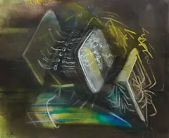 Roberto Matta, Untitled, c.1968-1974, oil on canvas