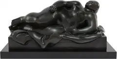 Fernando Botero, Reclining Nude, 1978, bronze with brown patina