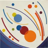 Juan Melé, Ritmos circulares No. 42, 1973, acrylic on canvas