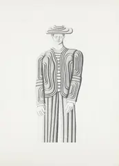 Personaje by Roberto Aizenberg, 1982, pencil on paper, offered Nov 2014