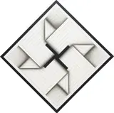 Omar Rayo, Suriel, 1970, acrylic on canvas