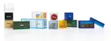 Pocket Stuff by Rubens Gerchman, 1970, set of acrylic boxes with herbs, sea salt, sand and dice, in the artist's wooden box, offered Nov 2014