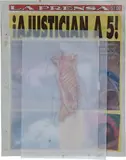 Francis Alÿs, Untitled, 2009, graphite and oil on vellum, adhesive tape and newspaper collage
