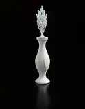 Ruby Rumié, Crowned Vessel 24, 2013, ceramic, bronze and acrylic artist's pedestal